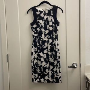 H&M black and white dress
